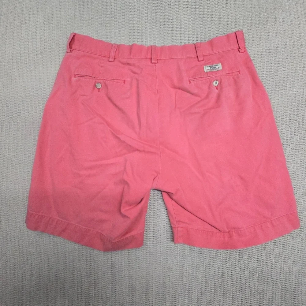 Polo‎ Ralph Lauren Prospect Shorts Mens 36 Pink Chino 8 Inseam Cotton Preppy